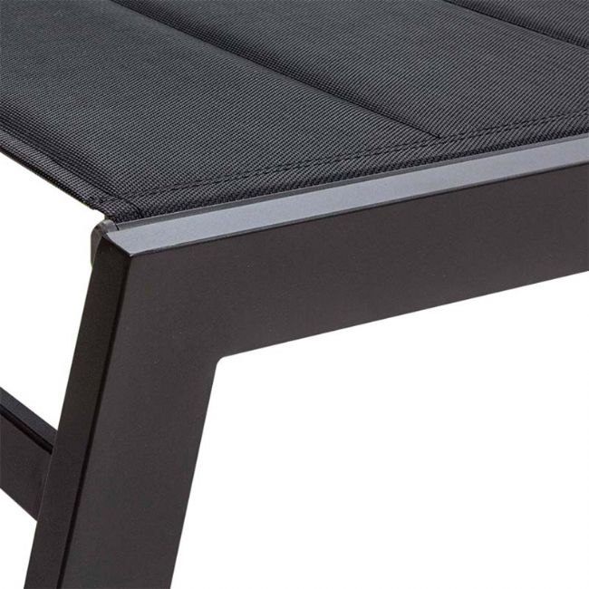 Sillón reclinable ajustable Textilen de aluminio con interior de algodón - 11D14D