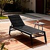 Sillón reclinable ajustable Textilen de aluminio con interior de algodón - 11D14D