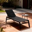 Sillón reclinable ajustable Textilen de aluminio con interior de algodón - 11D14D