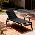 Sillón reclinable ajustable Textilen de aluminio con interior de algodón - 11D14D
