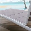 Sillón ajustable de aluminio y textilene con ruedas - 11D14E