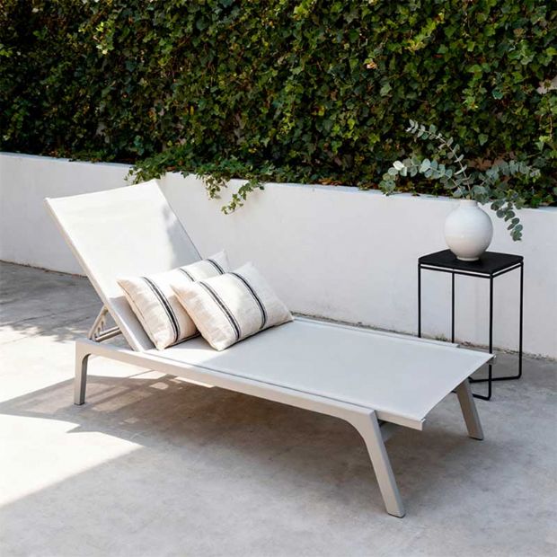 Sillón ajustable de aluminio y textilene - 11D14F