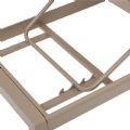 Sillón ajustable de aluminio, plástico y madera con ruedas - 11D14G