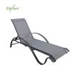 Sillón reclinable ajustable de aluminio con reposabrazos en forma de S - 11D14I