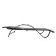 Sillón reclinable ajustable de aluminio con reposabrazos en forma de S - 11D14I