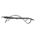 Sillón reclinable ajustable de aluminio con reposabrazos en forma de S - 11D14I