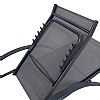 Sillón reclinable ajustable de aluminio con reposabrazos en forma de S - 11D14I