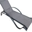 Sillón reclinable ajustable de aluminio con reposabrazos en forma de S - 11D14I