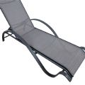 Sillón reclinable ajustable de aluminio con reposabrazos en forma de S - 11D14I