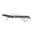 Sillón ajustable de hierro con reposabrazos en forma de S - 11D14J