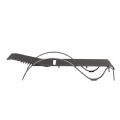 Sillón ajustable de hierro con reposabrazos en forma de S - 11D14J