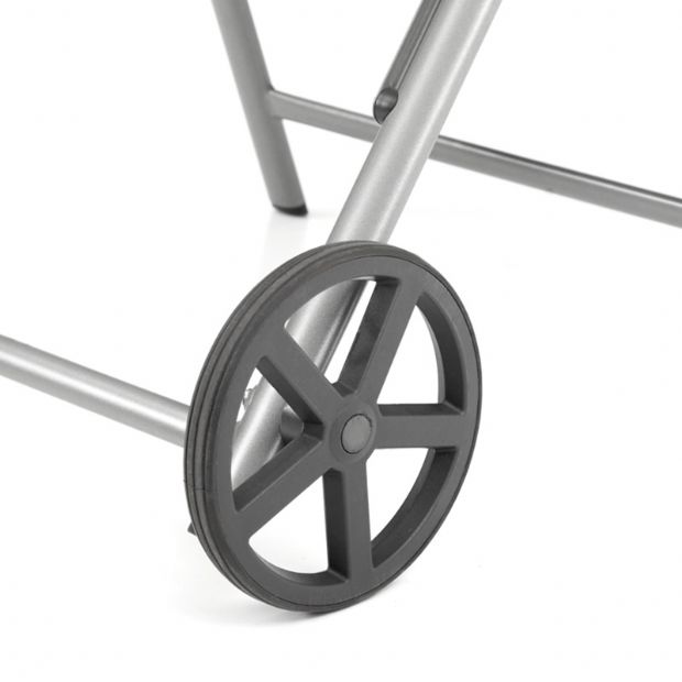Sillón de aluminio Textilene con ruedas y cojín - 11D14K