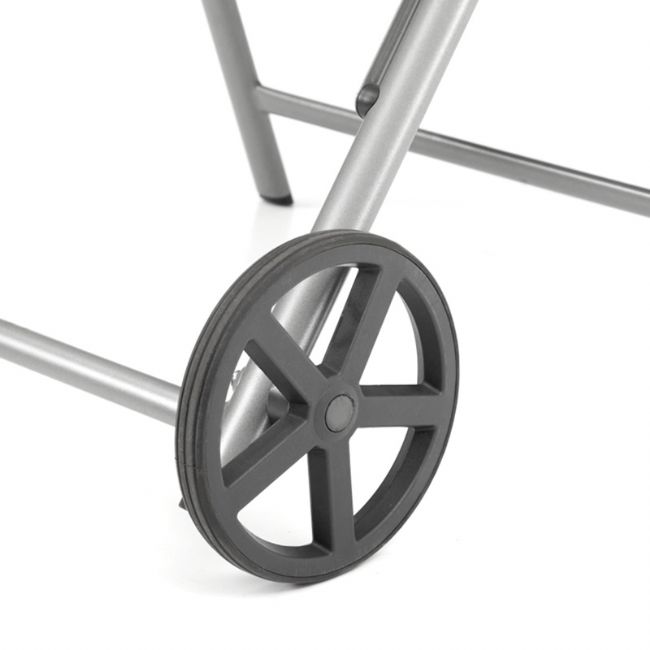 Sillón de aluminio Textilene con ruedas y cojín - 11D14K