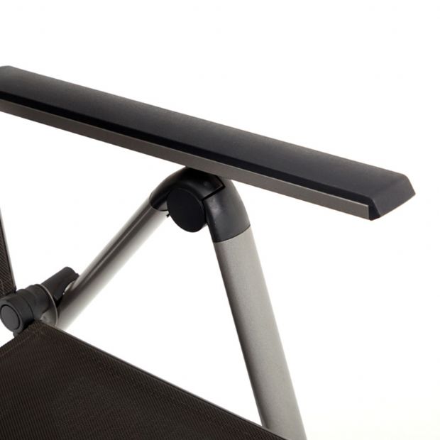 Sillón de aluminio Textilene con ruedas y cojín - 11D14K