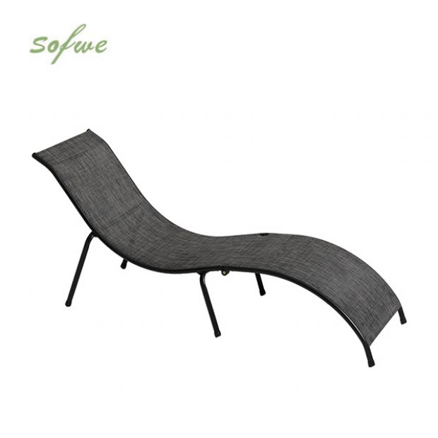 Sillón plegable de hierro en forma de S - 11D14M