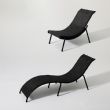Sillón plegable de hierro en forma de S - 11D14M