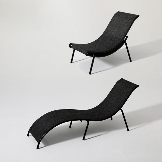 Sillón plegable de hierro en forma de S - 11D14M
