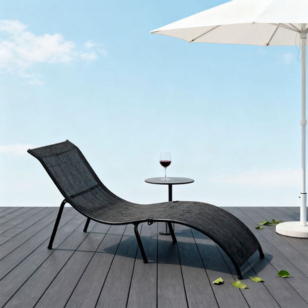 Sillón plegable de hierro en forma de S - 11D14M