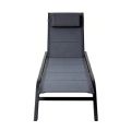 Tumbona ajustable para exteriores con estructura de aleación de aluminio y tejido de malla - 11D25A