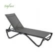 Tumbona para exterior con base de aluminio en forma de W - 11D25B