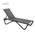 Tumbona para exterior con base de aluminio en forma de W - 11D25B