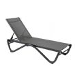 Tumbona para exterior con base de aluminio en forma de W - 11D25B