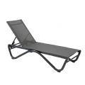 Tumbona para exterior con base de aluminio en forma de W - 11D25B