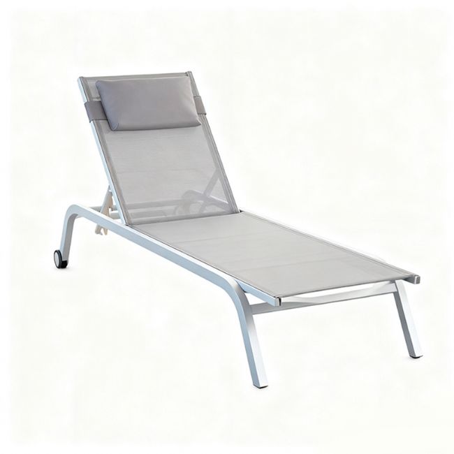 Tumbona de aluminio con asiento de malla transpirable - 11D25C