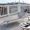 Tumbona de aluminio con asiento de malla transpirable - 11D25C