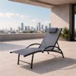 Tumbonas ajustables para exterior al por mayor, para el suministro de mobiliario de terraza junto a la piscina - 11D25I