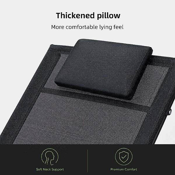 Tumbona basculante para exterior al por mayor, con asiento ergonómico de malla curvada, para el suministro de mobiliario de terraza junto a la piscina - 11D25J